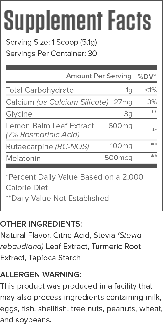 Lunar Supplement Facts