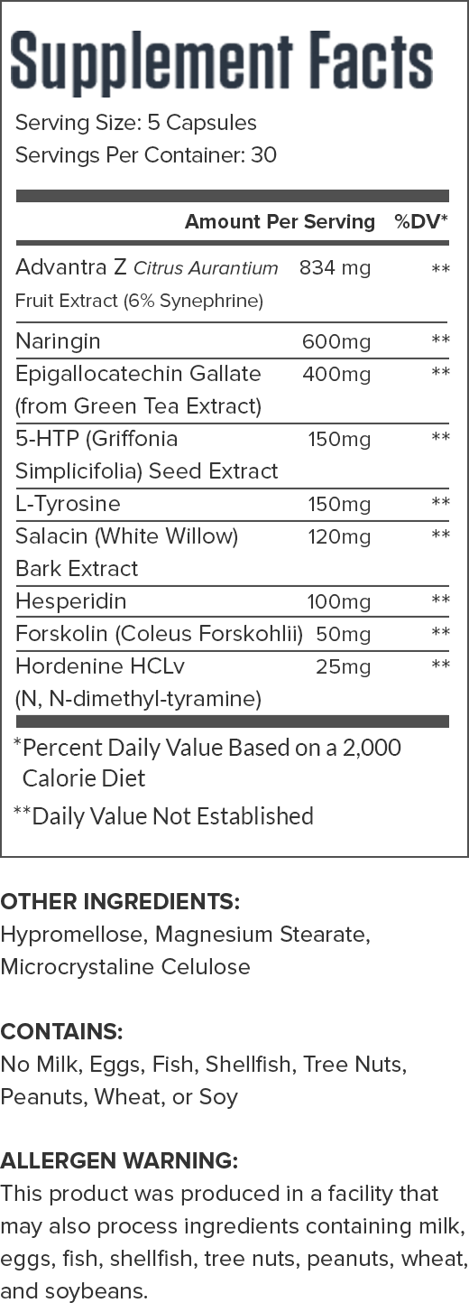 Phoenix Supplement Facts