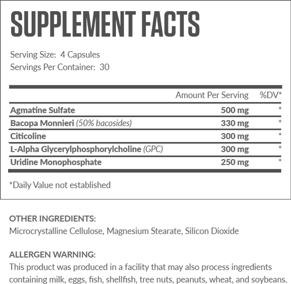 Ascend Supplement Facts