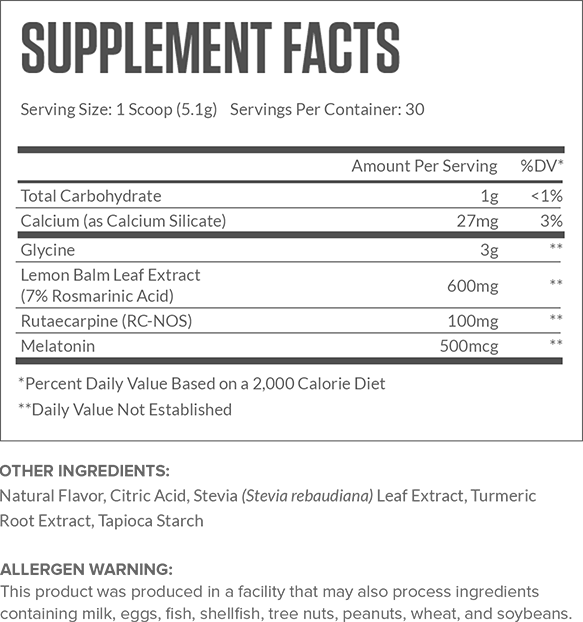 Lunar Supplement Facts